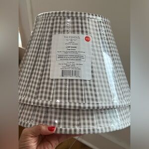 NWT Gingham Pleated Lamp Shade - Studio Mcgee